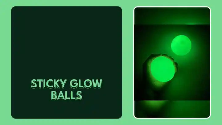 Sticky Glow Balls by@Outfy